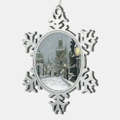 Charles-Brücken-Zinn-Verzierung Schneeflocken Zinn-Ornament (Rechts)