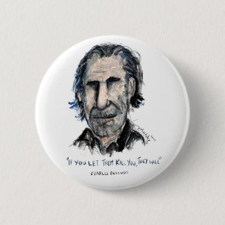 Charles Bukowski Button