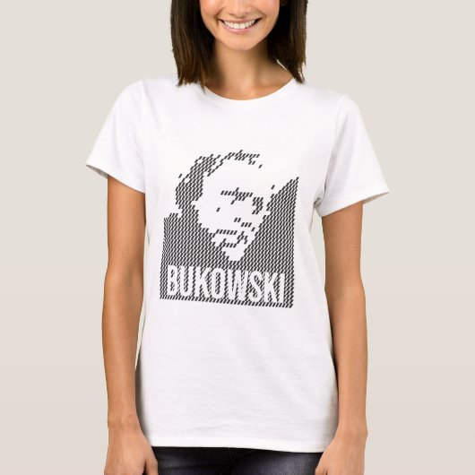 Charles Bukowski Portrait design T-Shirt (Vorderseite)