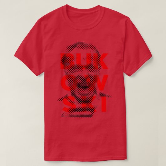 Charles Bukowski-Portrait T-Shirt (Design vorne)