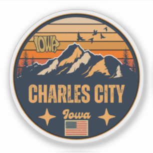 Charles City, Iowa, Vereinigte Staaten Aufkleber
