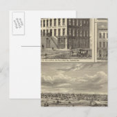 Charles City und Gebäude Postkarte (Vorne/Hinten)