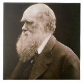 Charles Darwin (1809-82) (Foto) Fliese (Vorderseite)