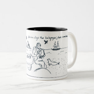 Charles Darwin 1 Zweifarbige Tasse
