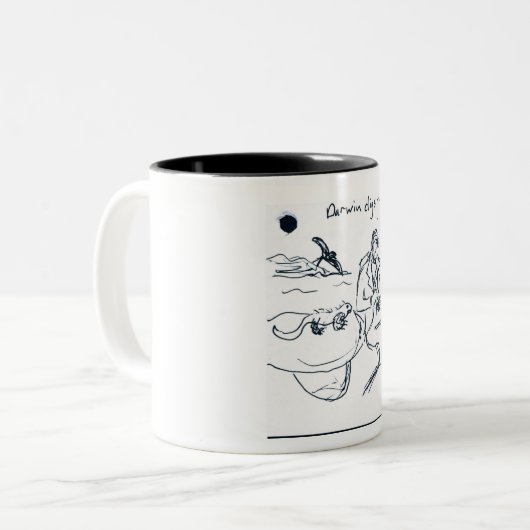 Charles Darwin 1 Zweifarbige Tasse (Vorderseite Links)