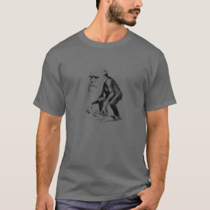 Charles Darwin as a Ape - Evolution T-Shirt