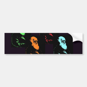 Charles Darwin-Collage Autoaufkleber