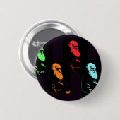 Charles Darwin-Collage Button (Vorne & Hinten)