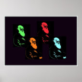 Charles Darwin Collage Poster (Vorne)