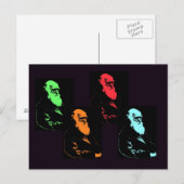 Charles Darwin Collage Postkarte (Vorne/Hinten)