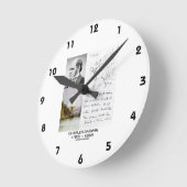 Charles Darwin (Darwin HMS Beagle Phylogenetics) Runde Wanduhr (Winkel)