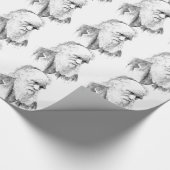 Charles Darwin, der Ursprung von Spezies 1872 Geschenkpapier (Ecke)