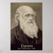 Charles Darwin Die Abstammung des Man Darwin Portr Poster (Vorne)