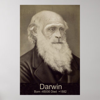 Charles Darwin Die Abstammung des Man Darwin Portr Poster