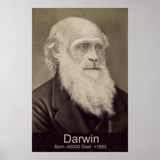 Charles Darwin Die Abstammung des Man Darwin Portr Poster (Vorne)