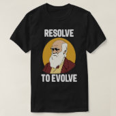 Charles Darwin Evolution beschließt Evolve T-Shirt (Design vorne)