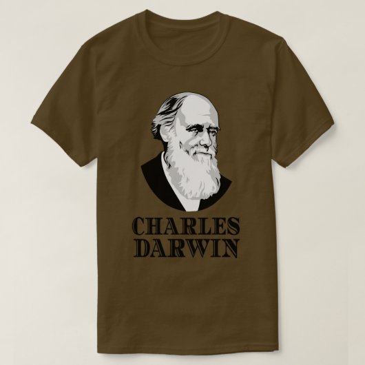 Charles Darwin Evolution Botanist Zoologe T-Shirt (Design vorne)