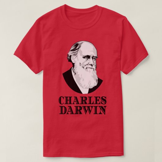 Charles Darwin Evolution Botanist Zoologe T-Shirt (Design vorne)