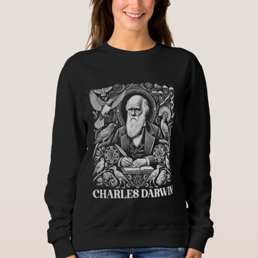 Charles Darwin Evolution Darwinism Science Scienti Sweatshirt (Vorderseite)
