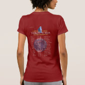 Charles Darwin "Evolution Tour" T-Shirt (W Dunkel) (Rückseite)