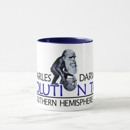 Charles Darwin "Evolutions-Ausflug" (Tasse/Stein) Tasse (Zentrum)
