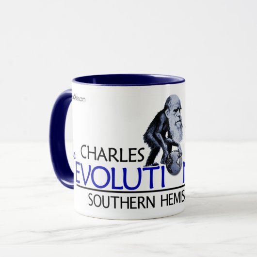 Charles Darwin "Evolutions-Ausflug" (Tasse/Stein) Tasse (Vorderseite Links)