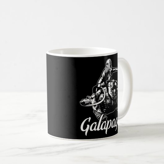 Charles Darwin Galapagos Islands Sea Turtle Kaffeetasse (VorderseiteRechts)