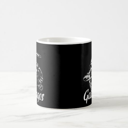 Charles Darwin Galapagos Islands Sea Turtle Kaffeetasse (Mittel)