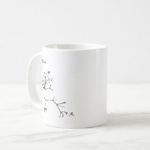 Charles Darwin - ich denke (Schwarzes) Kaffeetasse (Vorderseite Links)