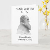 Charles Darwin-Karte Karte (Gelbe Blume)