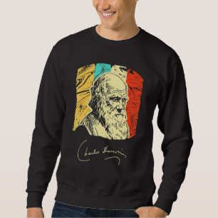 Charles Darwin Naturalist Biologe Scientist Retr Sweatshirt
