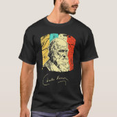 Charles Darwin Naturalist Biologe Scientist Retr T-Shirt (Vorderseite)