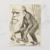 Charles Darwin Original Illustration Postkarte (Vorderseite)