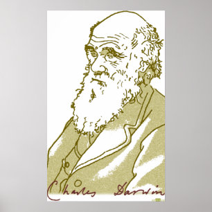 Charles Darwin, Plakat