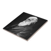 Charles Darwin Portrait Fliese (Seite)