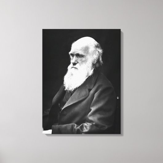 Charles Darwin Portrait Leinwanddruck (Vorderseite)