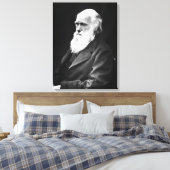 Charles Darwin Portrait Leinwanddruck (Insitu (Schlafzimmer))