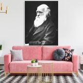 Charles Darwin Portrait Leinwanddruck (Insitu (Wohnzimmer))