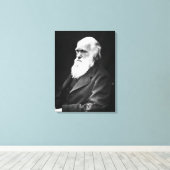 Charles Darwin Portrait Leinwanddruck (Insitu (Holzboden))