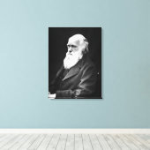 Charles Darwin Portrait Leinwanddruck (Insitu (Holzboden))