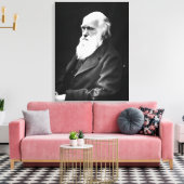 Charles Darwin Portrait Leinwanddruck (Insitu (Wohnzimmer))
