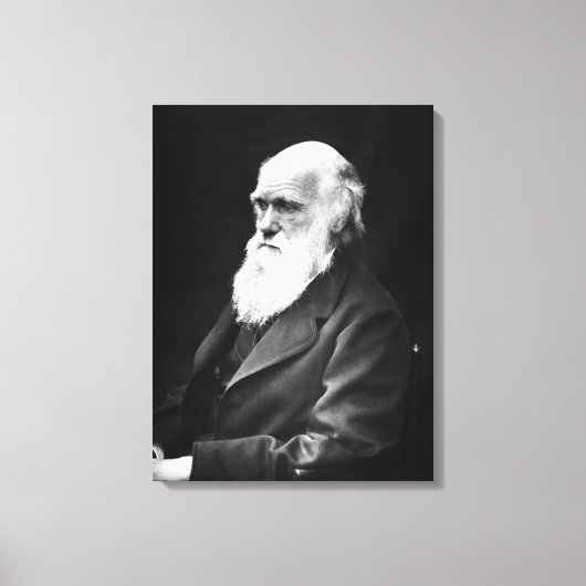 Charles Darwin Portrait Leinwanddruck (Vorderseite)
