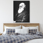 Charles Darwin Portrait Leinwanddruck (Insitu (Schlafzimmer))