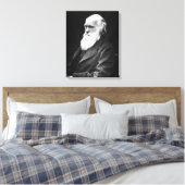 Charles Darwin Portrait Leinwanddruck (Insitu (Schlafzimmer))