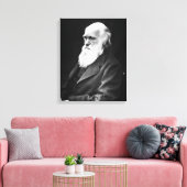 Charles Darwin Portrait Leinwanddruck (Insitu (Wohnzimmer))