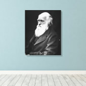 Charles Darwin Portrait Leinwanddruck (Insitu (Holzboden))