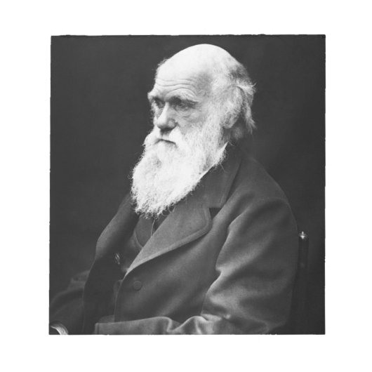 Charles Darwin Portrait Notizblock (Vorderseite)