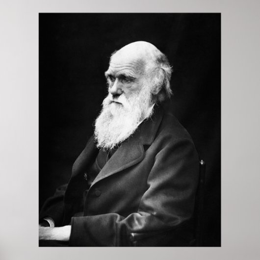 Charles Darwin Portrait Poster (Vorne)