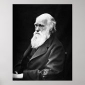 Charles Darwin Portrait Poster (Vorne)