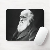 Charles Darwin Porträt Mousepad (Mit Mouse)